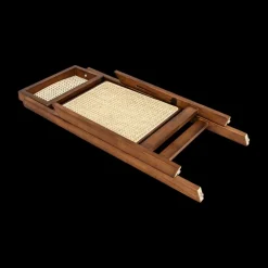 Ygo Klapstoel JACCO Ash Wood Walnut/Rotan| Klapstoelen