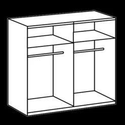 Ygo Kleerkast GERONA B200| Schuifdeurkasten
