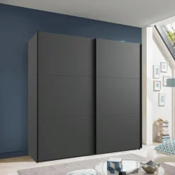 Ygo Kleerkast MENDOZA Grafiet B200| Schuifdeurkasten