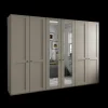 Ygo Kleerkast NAVAN B300 3xSpiegel Kiezelgrijs| Draaideurkasten