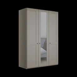 Ygo Kleerkast NAVAN B150 1xSpiegel Kiezelgrijs| Draaideurkasten