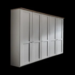 Ygo Kleerkast NAVAN Kiezelgrijs/Noors Eiken Decor B250| Draaideurkasten