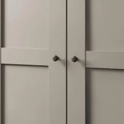 Ygo Kleerkast NAVAN Kiezelgrijs/Noors Eiken Decor B250| Draaideurkasten