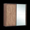 Ygo Kleerkast PIPPA Industrial Oak B220| Schuifdeurkasten