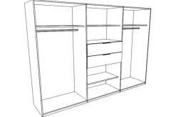 Ygo Kleerkast ULRIK Multicolor B270| Draaideurkasten