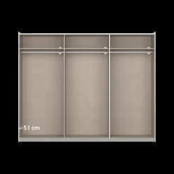 Ygo Kleerkast VILMAR B261 Wit| Schuifdeurkasten