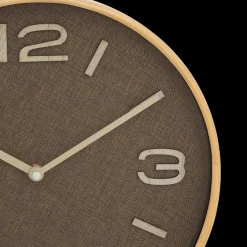 Ygo Klok ELLYS Stof Bruin| Woondecoratie