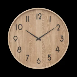 Ygo Klok IRKIS Rond Ø55 Houtlook Naturel| Woondecoratie