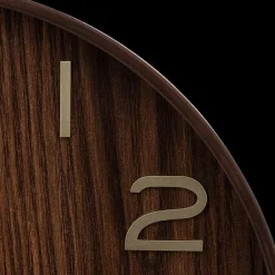 Ygo Klok IRKIS Rond Ø55 Houtlook Bruin| Woondecoratie