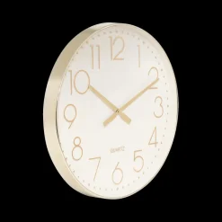 Ygo Klok LAURIE Ø51 Wit/Goud| Woondecoratie