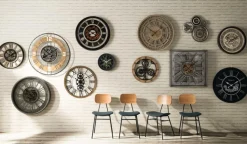 Ygo Klok RUDRA Rnd. Zwart| Woondecoratie