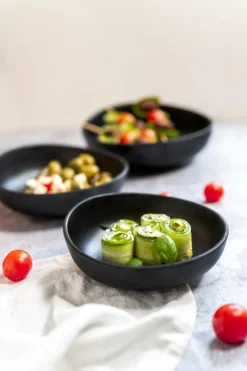 Ygo Kom BLACKSTONE 16 Melamine Zwart| Servies