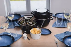 Ygo Kom FRIETJES Wit/Zwart| Servies