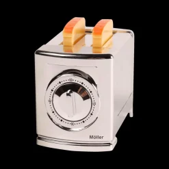 Ygo Kookwekker TOASTER Broodrooster Zilver| Keukenaccessoires|Bakaccessoires