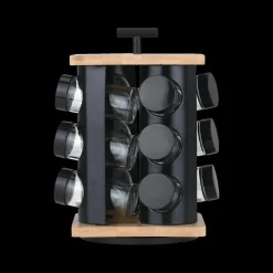 Ygo Kruidenrek ARES 12Del. Draai Bamboe| Keukenaccessoires|Kookaccessoires