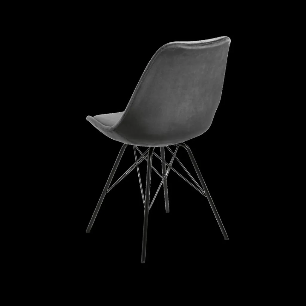 Ygo Kuipstoel KORDELIO VIC fabric dark grey 28| Stoelen