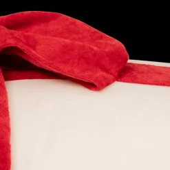 Ygo Kussen GIFTY Beige met Strik Rood| Kerst