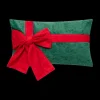Ygo Kussen GIFTY Groen met Strik Rood| Kerst