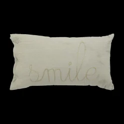 Ygo Kussen JOLEIN SMILE Katoen Groen| Decoratieve Accessoires|Accessoires