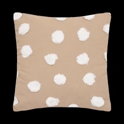 Ygo Kussen POMPONNE Beige/Wit| Accessoires|Decoratieve Accessoires