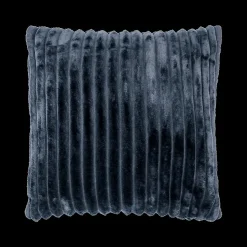 Ygo Kussen SOFTY 45 Ribfluweel Pitch black| Sierkussens & Plaids