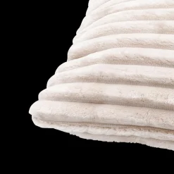 Ygo Kussen SOFTY 45 Ribfluweel All white| Sierkussens & Plaids