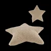Ygo Kussen STAR Ster Teddy Poly Grijs| Decoratieve Accessoires|Accessoires