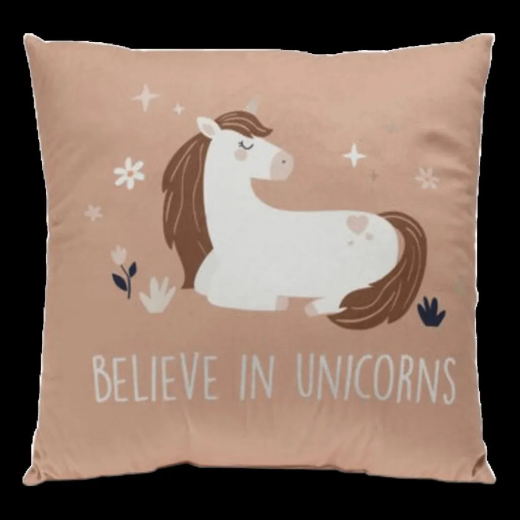 Ygo Kussen UNICORN Eenhoorn Vk. Velvet Ass.| Decoratieve Accessoires|Accessoires