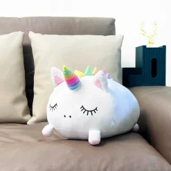 Ygo Kussen UNICORN Wit/Roze| Decoratieve Accessoires|Accessoires