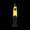 Ygo Lavalamp LAVED Geel/Rood Voet Zwart| Decoratieve Accessoires|Kinderverlichting