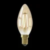 Ygo LED Lamp W.FILAM KAARS E14-3.5W Goud| Lichtbronnen