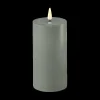 Ygo LED-Kaars LYS 7,5 x 15 Salvie Green| Woondecoratie