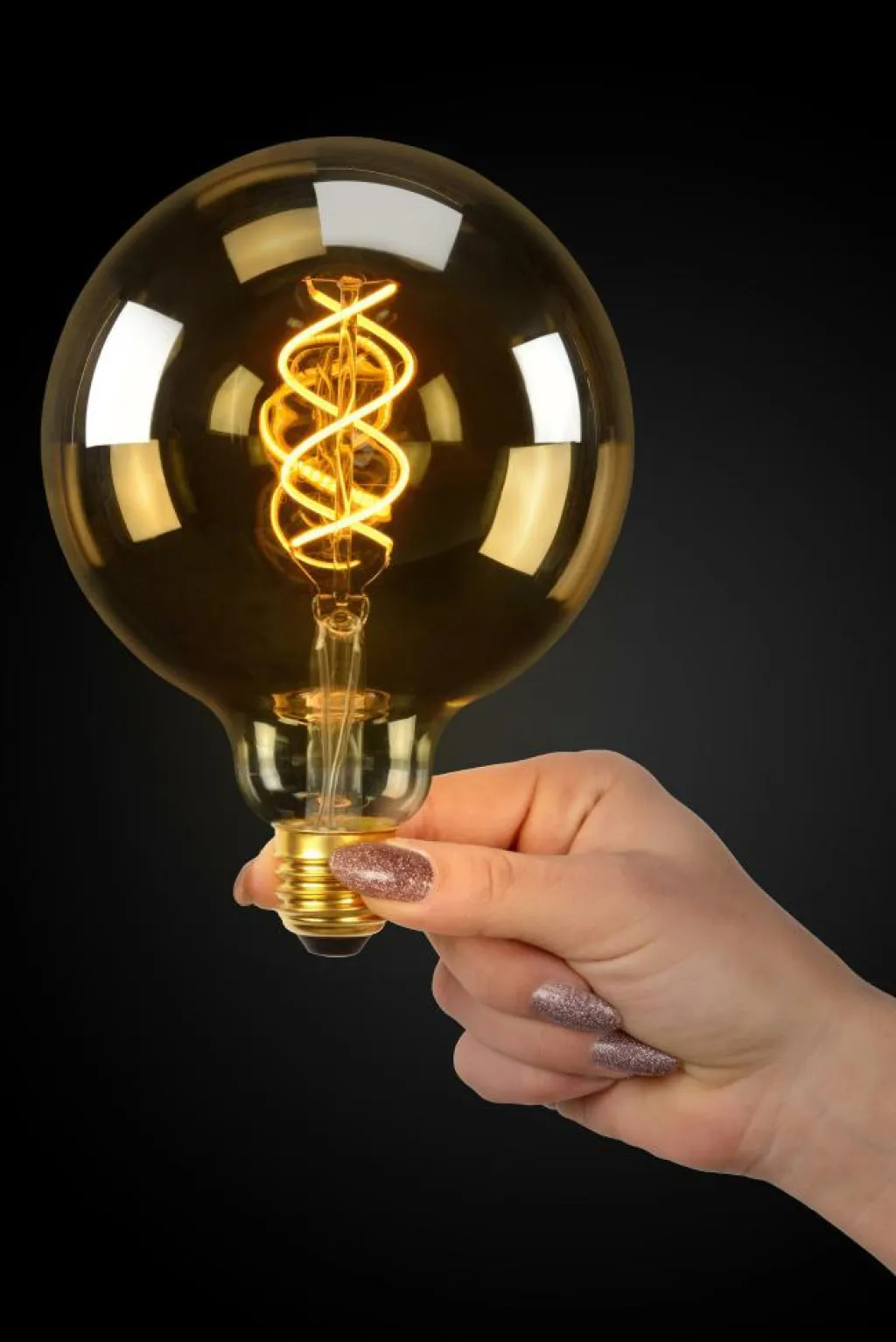 Ygo LED-Lamp Globe Ø12,5-E27-5W-Amber| Lichtbronnen
