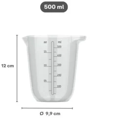 Ygo Maatbeker CHEF IT Glas 0,5L m/Deksel Nordic Sage| Keukenaccessoires|Kookaccessoires