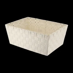 Ygo Mand WOVEN Poly Ivoor L| Decoratieve Opbergers|Opbergen