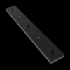 Ygo Met. Plaf. Bar 70x10 3 Gat Mat Zwart| Toebehoren