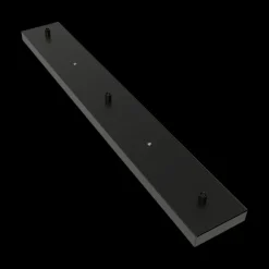 Ygo Met. Plaf. Bar 70x10 3 Gat Mat Zwart| Toebehoren