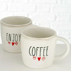 Ygo Mok ENJOY/COFFEE Wit/Zwart Ass.| Servies