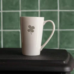 Ygo Mok XXL KLAVERTJE VIER 470ml Wit| Servies