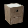 Ygo Nachttafel ASTEN Microvezel 411/09 Bruin| Nachttafels