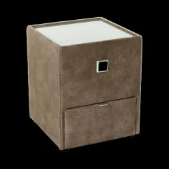 Ygo Nachttafel ASTEN Microvezel 411/09 Bruin| Nachttafels