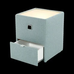 Ygo Nachttafel ASTEN Stof 474/03 Turquoise| Nachttafels