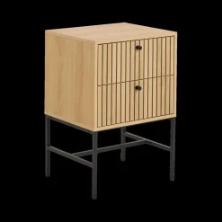 Ygo Nachttafel FIEBE 2L Decor Eik B46| Nachttafels