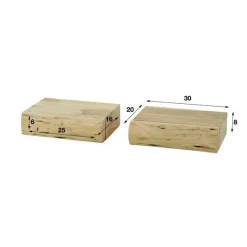 Ygo Nachttafel Hangend ORELIE Acaciahout| Nachttafels