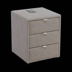 Ygo Nachttafel WEERT Chenille Grijs| Nachttafels