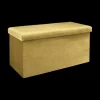 Ygo Opbergpouf FLIRAX Rechthoek Oker| Opbergboxen|Decoratieve Opbergers