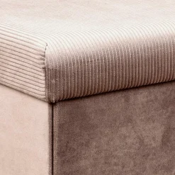 Ygo Opbergpouf FLIRAX Rechthoek Roze| Opbergboxen|Decoratieve Opbergers