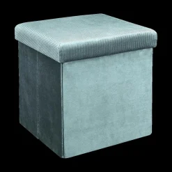 Ygo Opbergpouf FLIRAX Vierkant Mint| Opbergboxen|Decoratieve Opbergers
