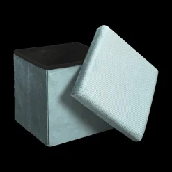 Ygo Opbergpouf FLIRAX Vierkant Mint| Opbergboxen|Decoratieve Opbergers