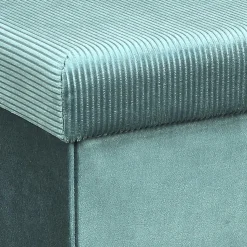 Ygo Opbergpouf FLIRAX Vierkant Mint| Opbergboxen|Decoratieve Opbergers